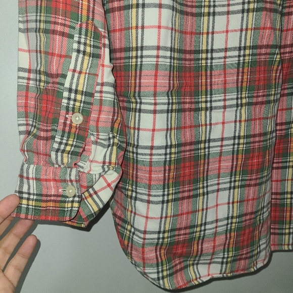 RALPH‎ LAUREN MENS LONG SLEEVE PLAID FLANNEL SIZE LARGE - Picture 6 of 9